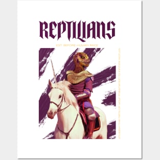 Retro Reptilian on Unicorn Posters and Art